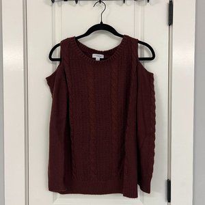 Shoulder cut-out Sweater